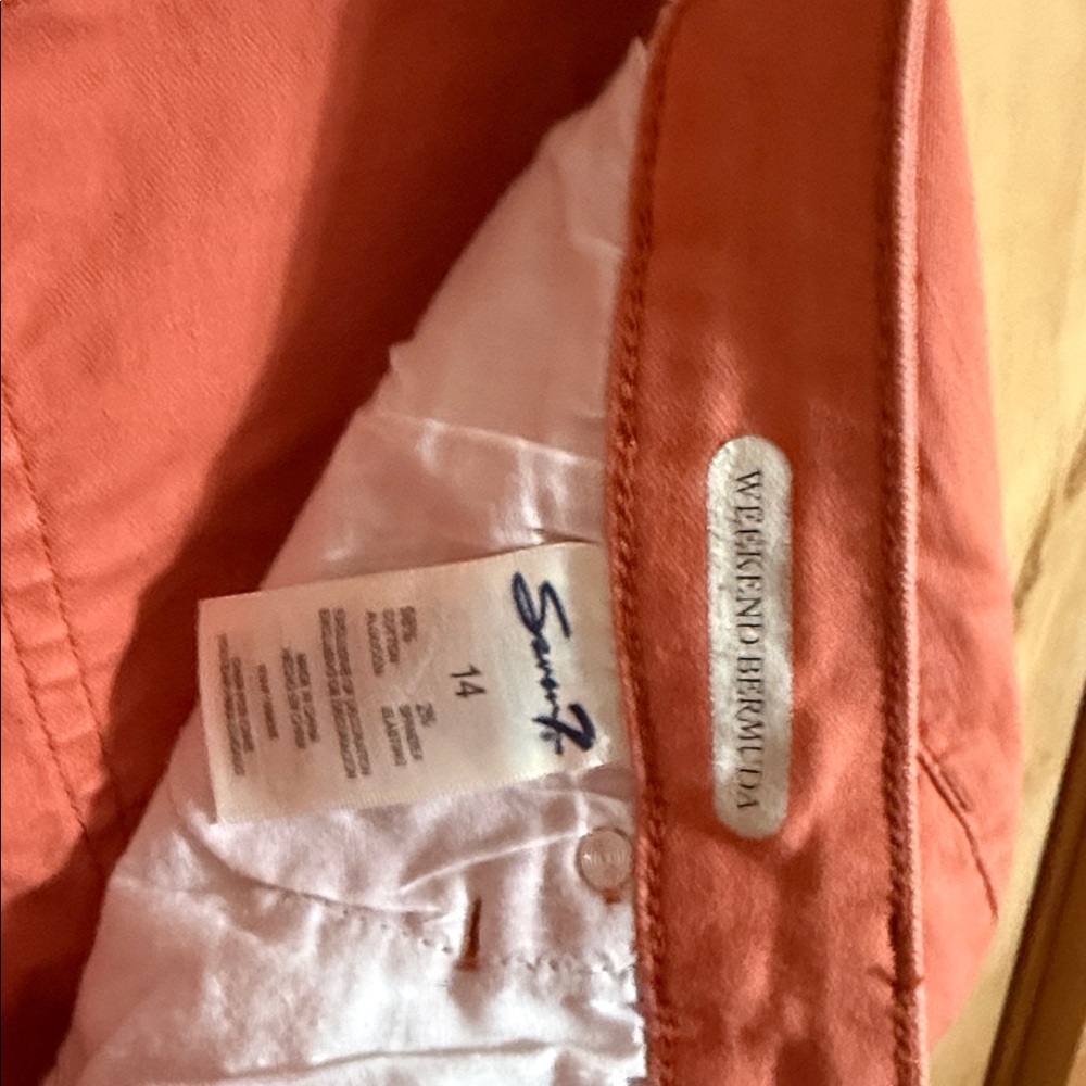 Seven7 Coral Stretch Denim Bermuda Shorts - Picture 4 of 4
